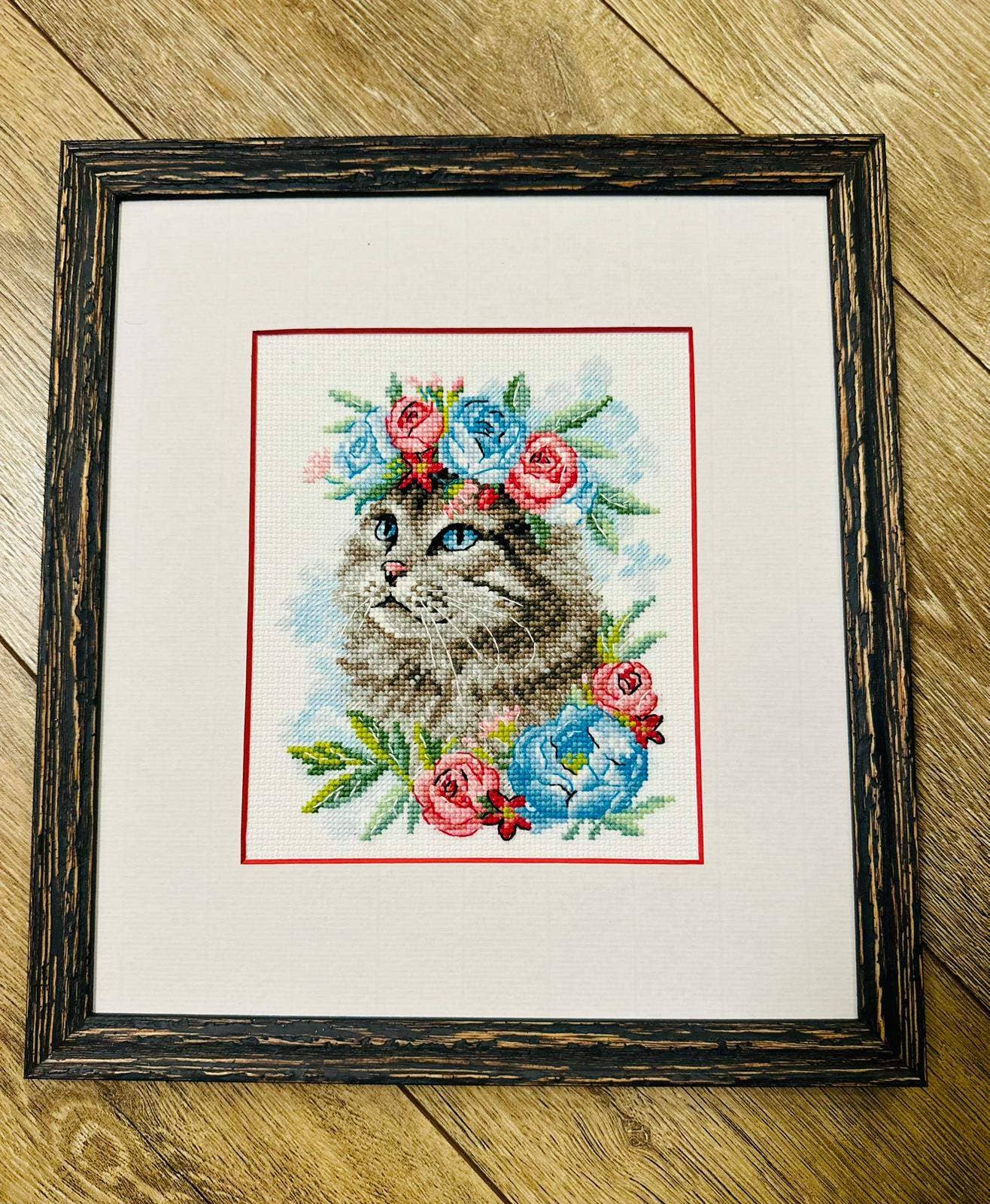 RIOLIS - Wholesale Embroidery/Cross Stitch Supplies - Cross Stitch Kit From Riolis 2088 Cat In Flowers2