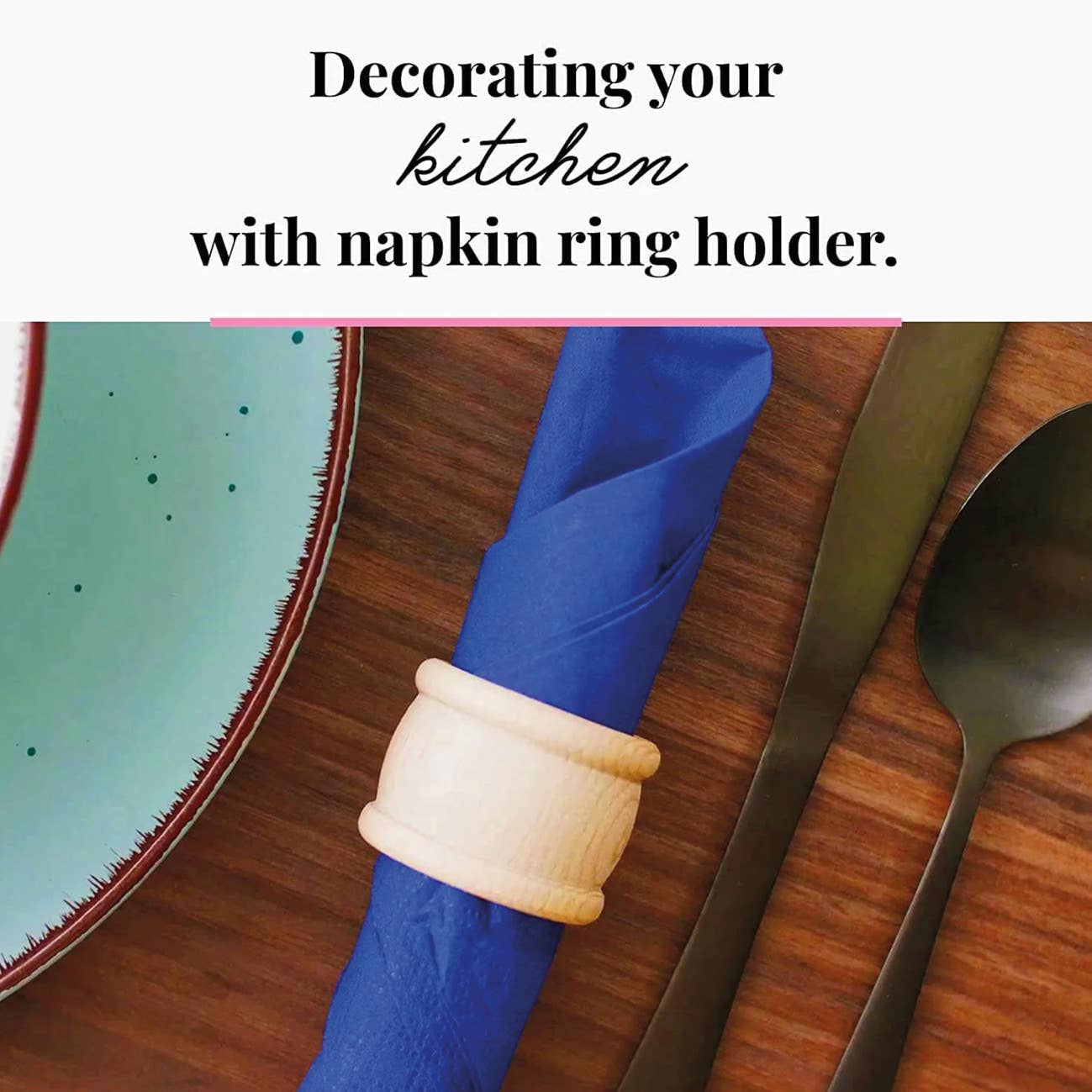 Tuuli GmbH - Wholesale Napkin Ring - Set of 6 Wooden Napkin Rings Table Decoration9