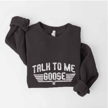 Talk to Me Goose White Ink Graphic Tee – Room and Porch