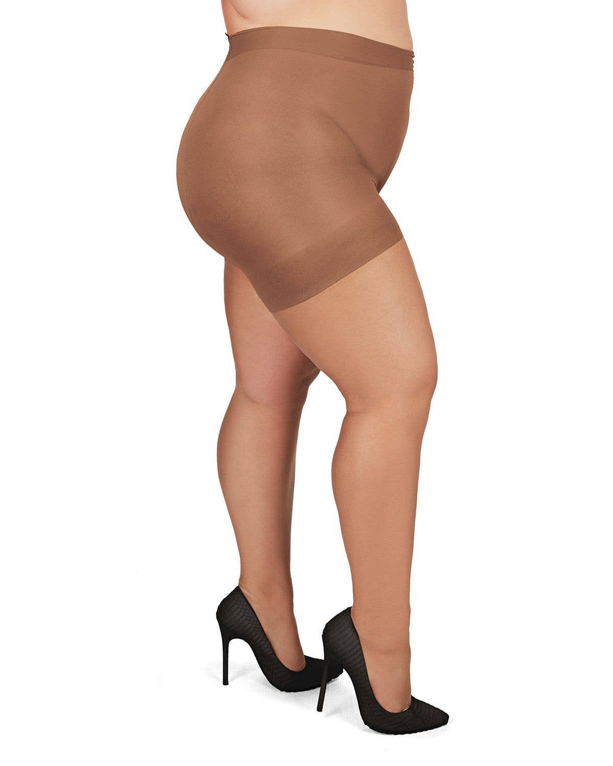 Infinity Classics International Inc. - Wholesale Pantyhose - Women's - MeMoi Plus Size Curvy Ultra Sheer Control Top Pantyhose9