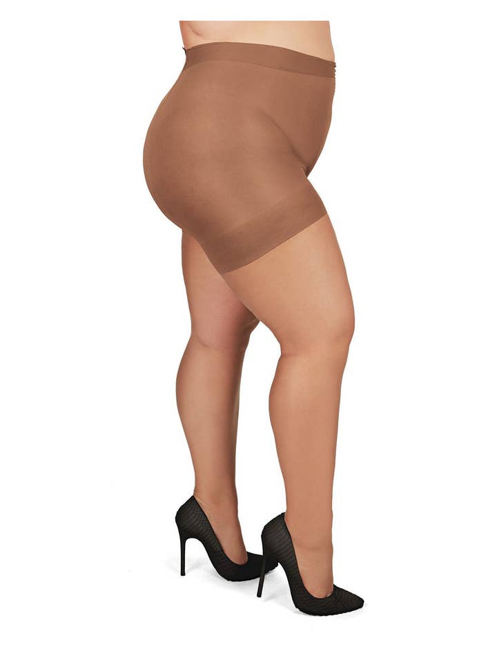 Infinity Classics International Inc. - Wholesale Pantyhose - Women's - MeMoi Plus Size Curvy Ultra Sheer Control Top Pantyhose9