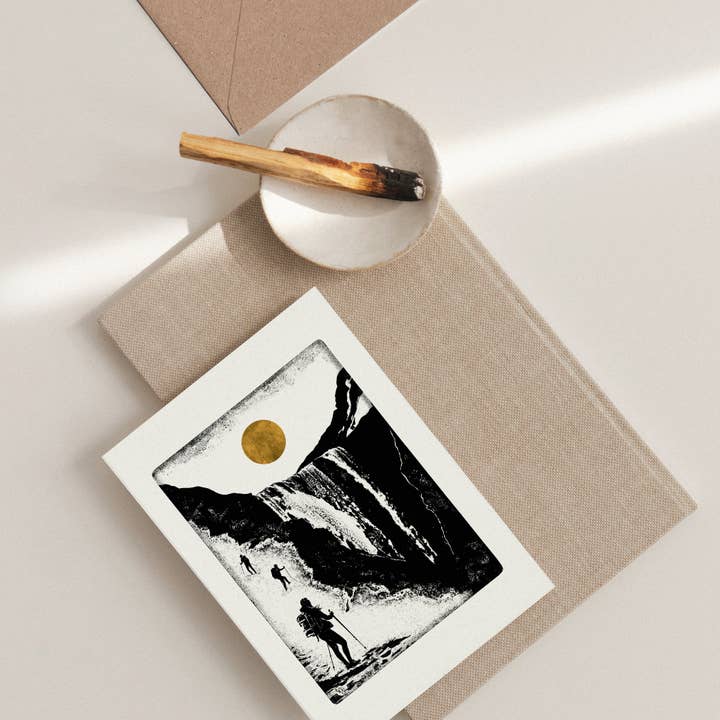 Luke Holcombe Studio – wholesale Everyday greeting card – Cascade Individual Card (A6) Waterfall Hiking Landscape7