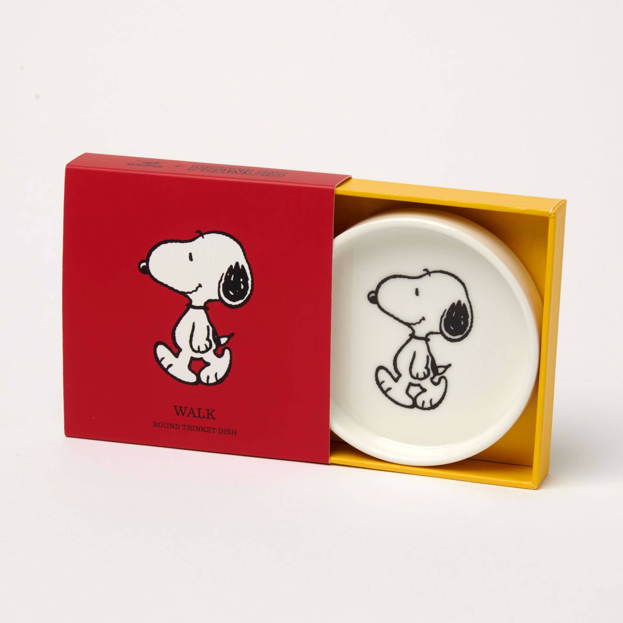 Peanuts Round Shaped Trinket Dish - Snoopy Walk for wholesale by Magpie