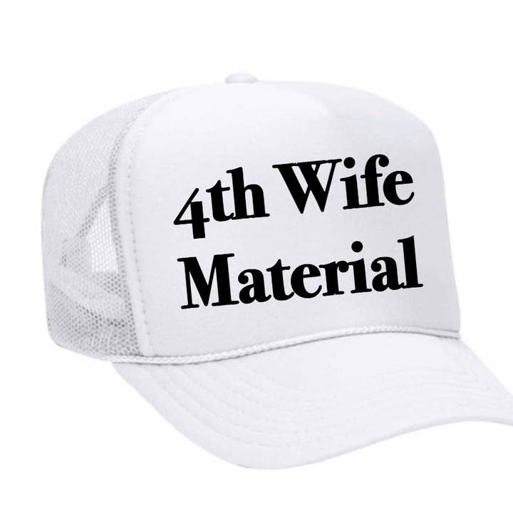 Inappropriate Trucker Hats - Venta al por mayor Gorra trucker - Mujer - Gorra de camionero 4th Wife Material28