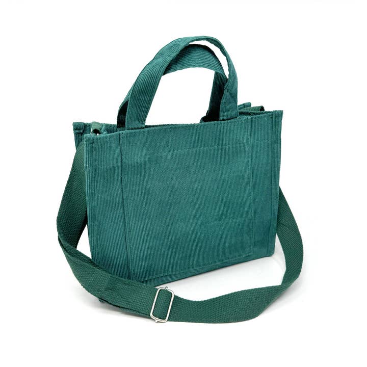 Rainbow Unicorn Birthday Surprise - Wholesale Tote Bag - Women's - Mini Corduroy Tote Crossbody Messenger Bag3