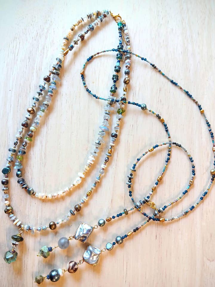 A Wanderlust Whirlwind Collection | Pearls, Quartz, Opal for wholesale by HavSolStudio