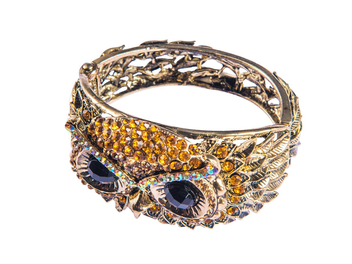 AK Brand - Wholesale Cuff Bracelet - Antique Owl Bird Cuff Bangle Bracelet6