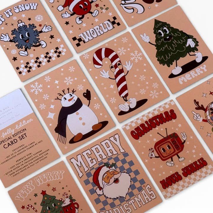 Holly Jolly Gift Tags – Christmas Mini Cards for wholesale by My Paper Box