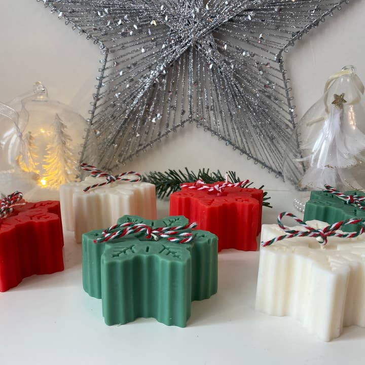 Ritual Spirit ltd – wholesale Novelty candle – Christmas Snowflake Candle Soy Wax | Handmade2