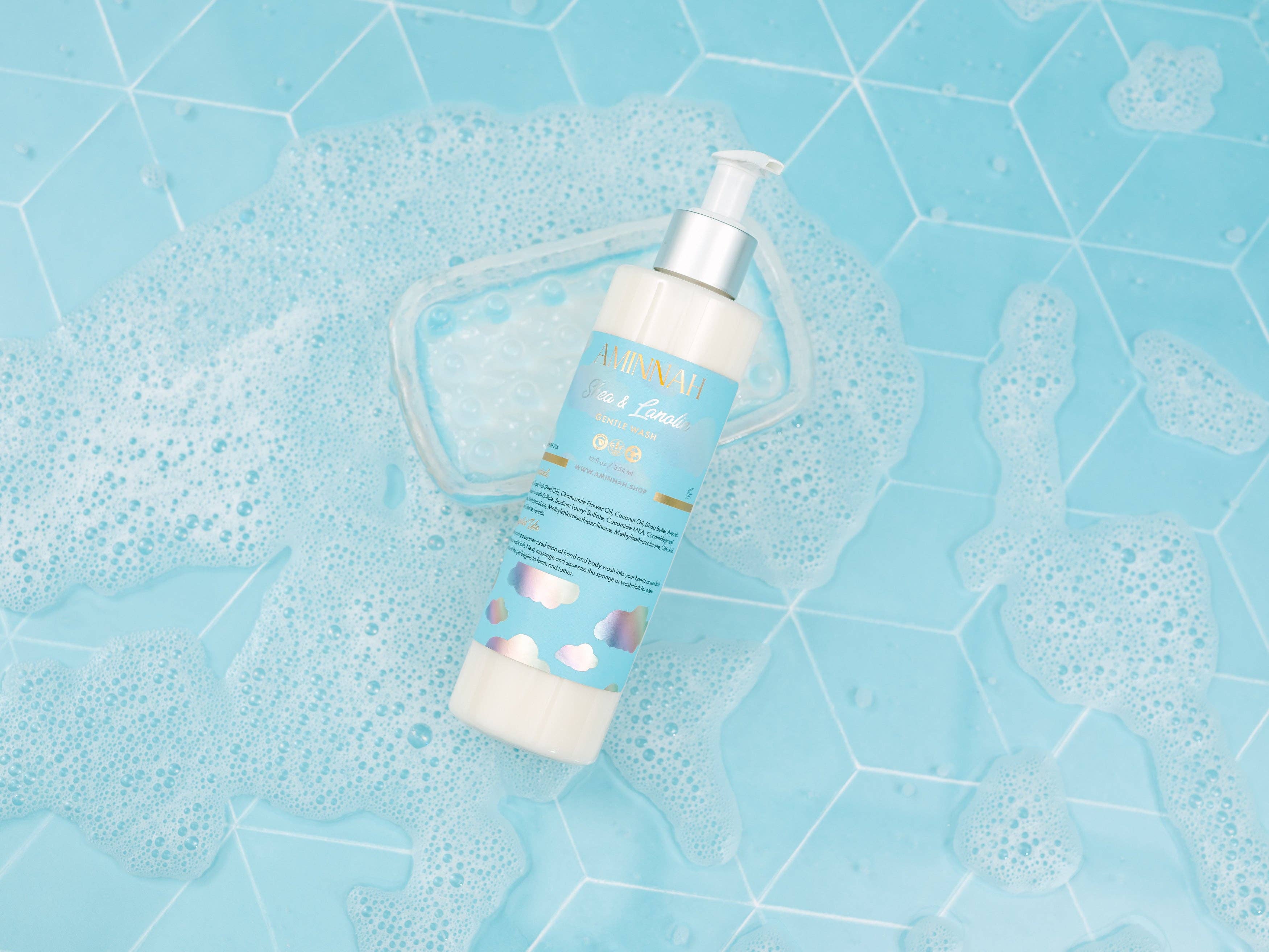 AMINNAH - Wholesale Body Wash/Shower Gel - Eczema (Shea & Lanolin) Gentle Cleanser1