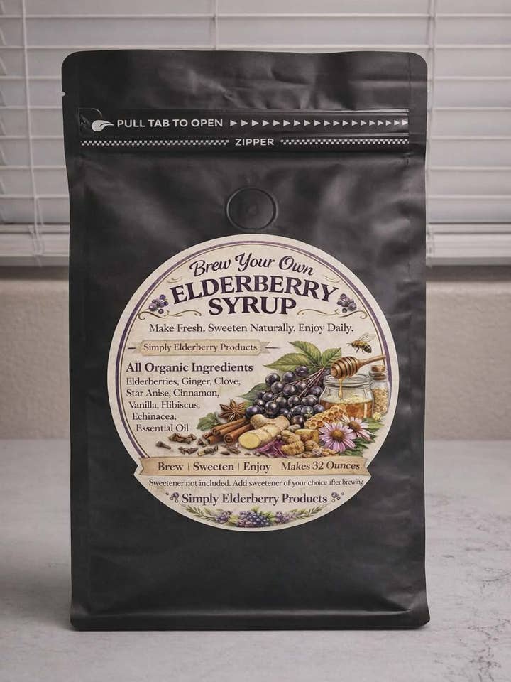 Brew Your Own Elderberry Syrup (Make's 32oz of Syrup)
for wholesale by Simply Elderberry Products