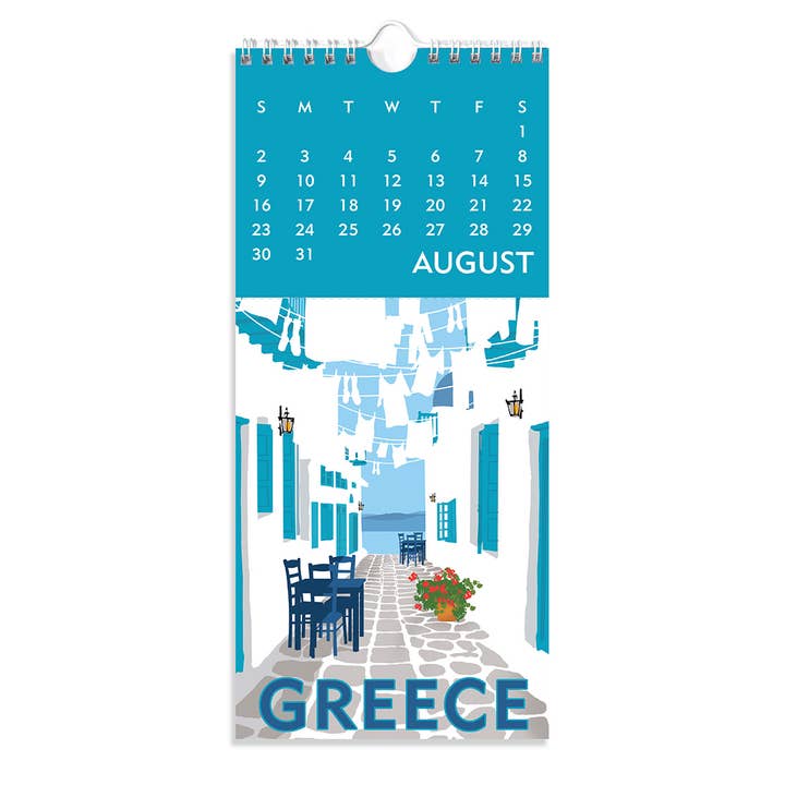 Linnea Design - Wholesale Calendar - 2026 Travel Postcard Calendar3