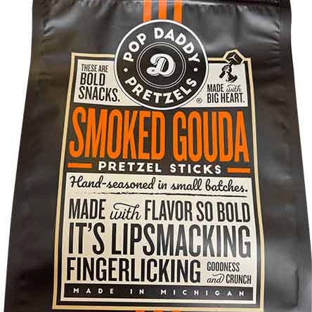 Hudson Meat Company - Wholesale Pretzels - PRETZELS SMOKED GOUDA - POP DADDY