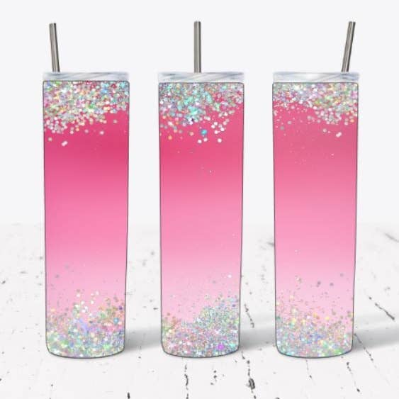 Ombre rose avec paillettes pour la vente par BS Crafty Customs