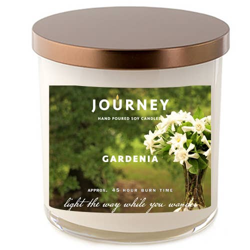 Gardenia Journey Soy Wax Candle for wholesale by Journey Candle