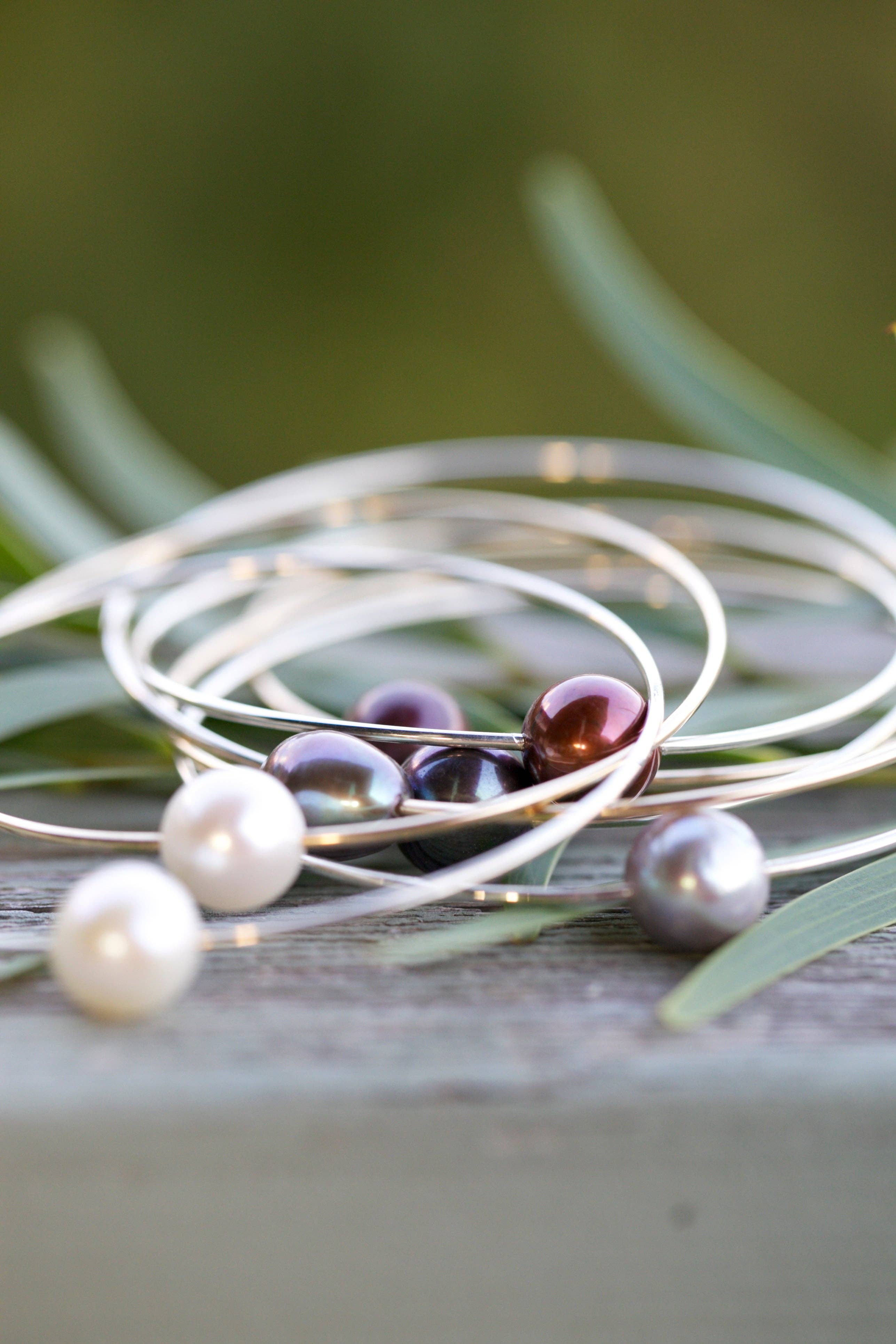 Leighton Lam Designs - Wholesale Bangle Bracelet - Pearl Bangles - Sterling Silver0