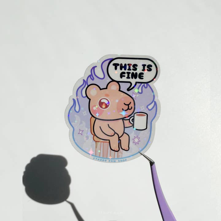 Starry Paw Shop - Wholesale Sticker - Funny Capybara Stickers 3" Vinyl Water-resistant6