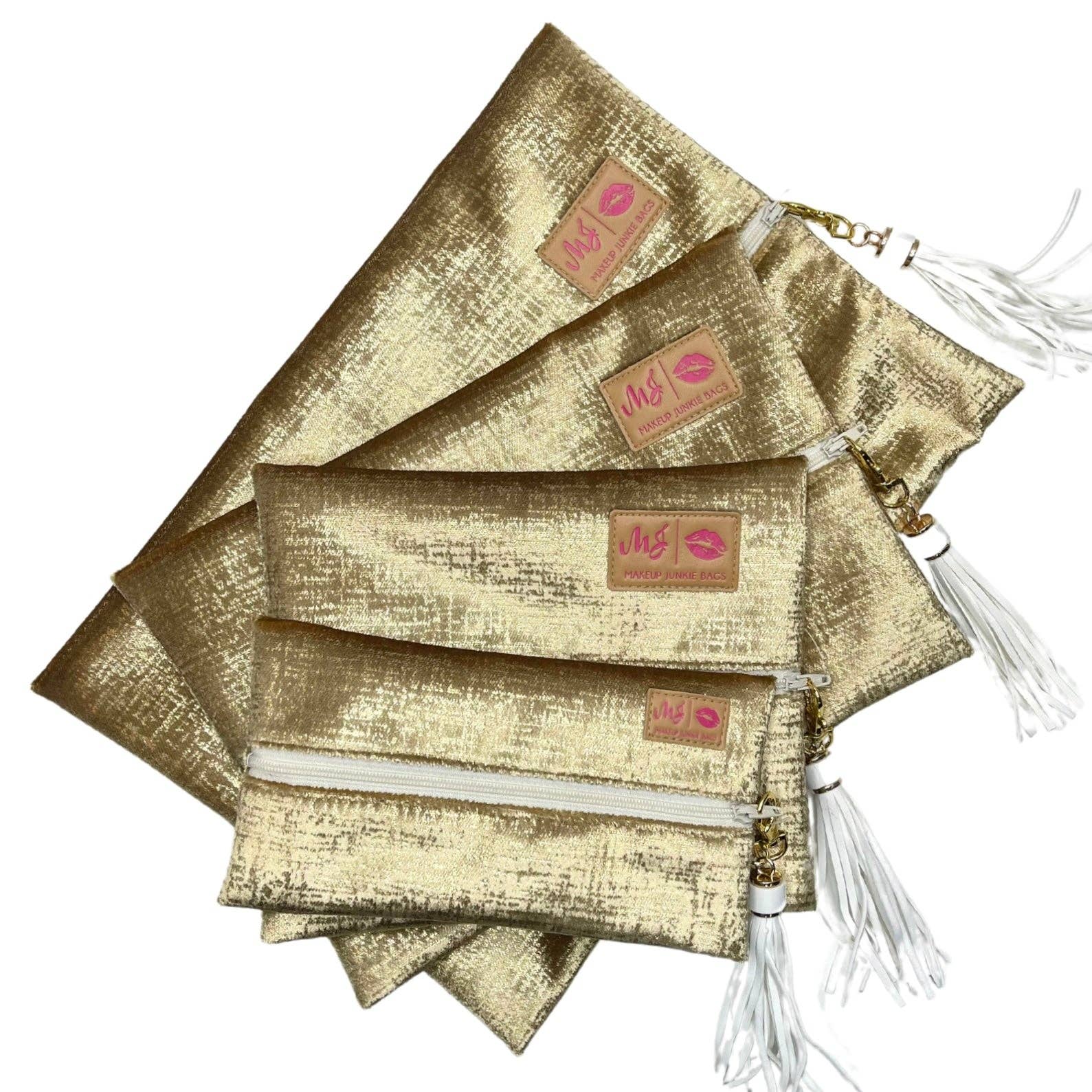 Makeup Junkie Bags - Wholesale Make-up/cosmetic bag - Champagne Luxe1