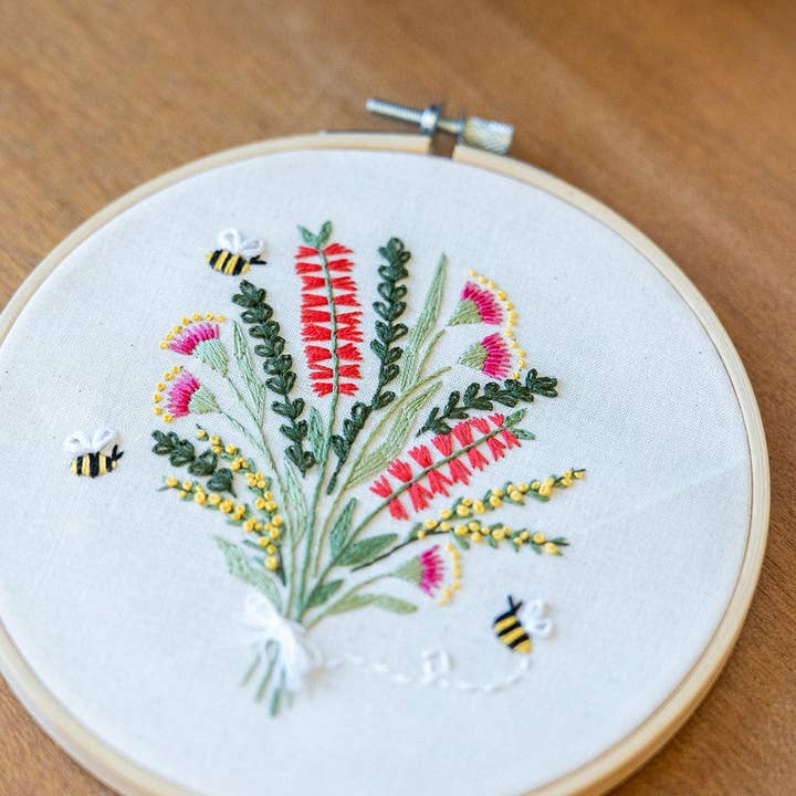 Craft Club - Wholesale Embroidery/cross-stitch supplies - AUSTRALIAN NATIVE BOUQUET - Embroidery Kit8