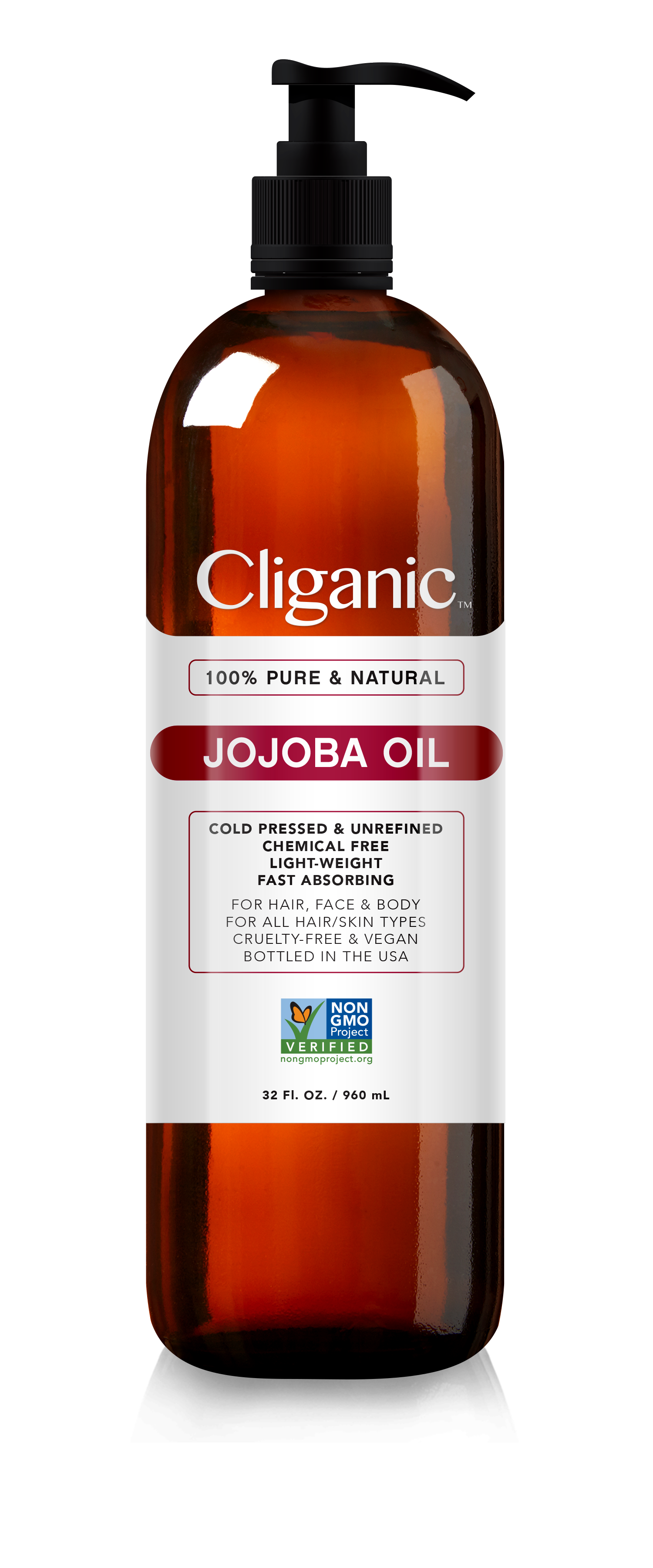 Cliganic - Wholesale Bath/Body Oil - Carrier Oils - Non-GMO Jojoba Oil4