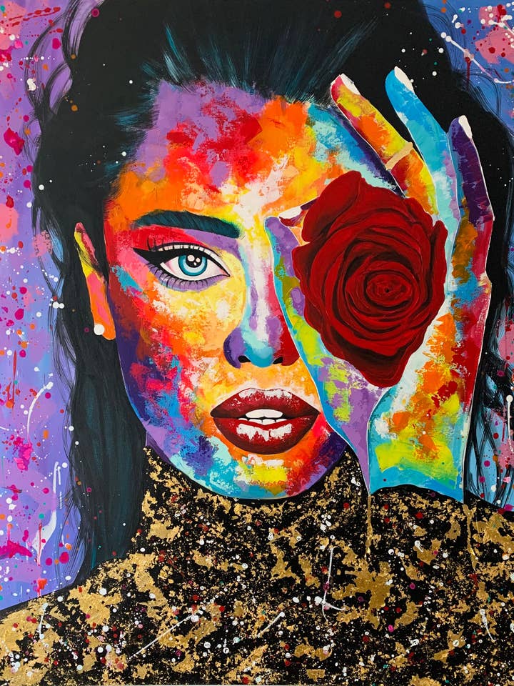 Reproduction d'art « Rosey Telescope » pour la vente par Chaya De Silva Art