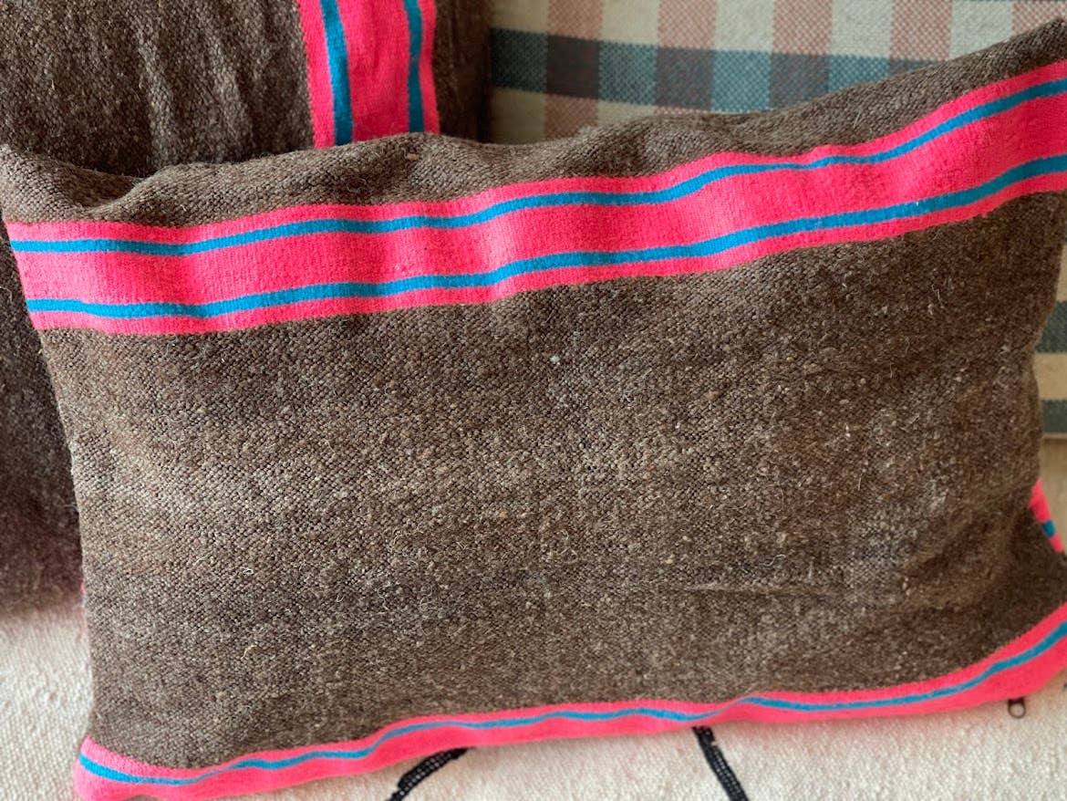 NOMAD BY LIV – Capa de almofada decorativa por atacado – Nomad by LIV - Capas de Almofada Kilim Feitas à Mão, Castanho, rosa5