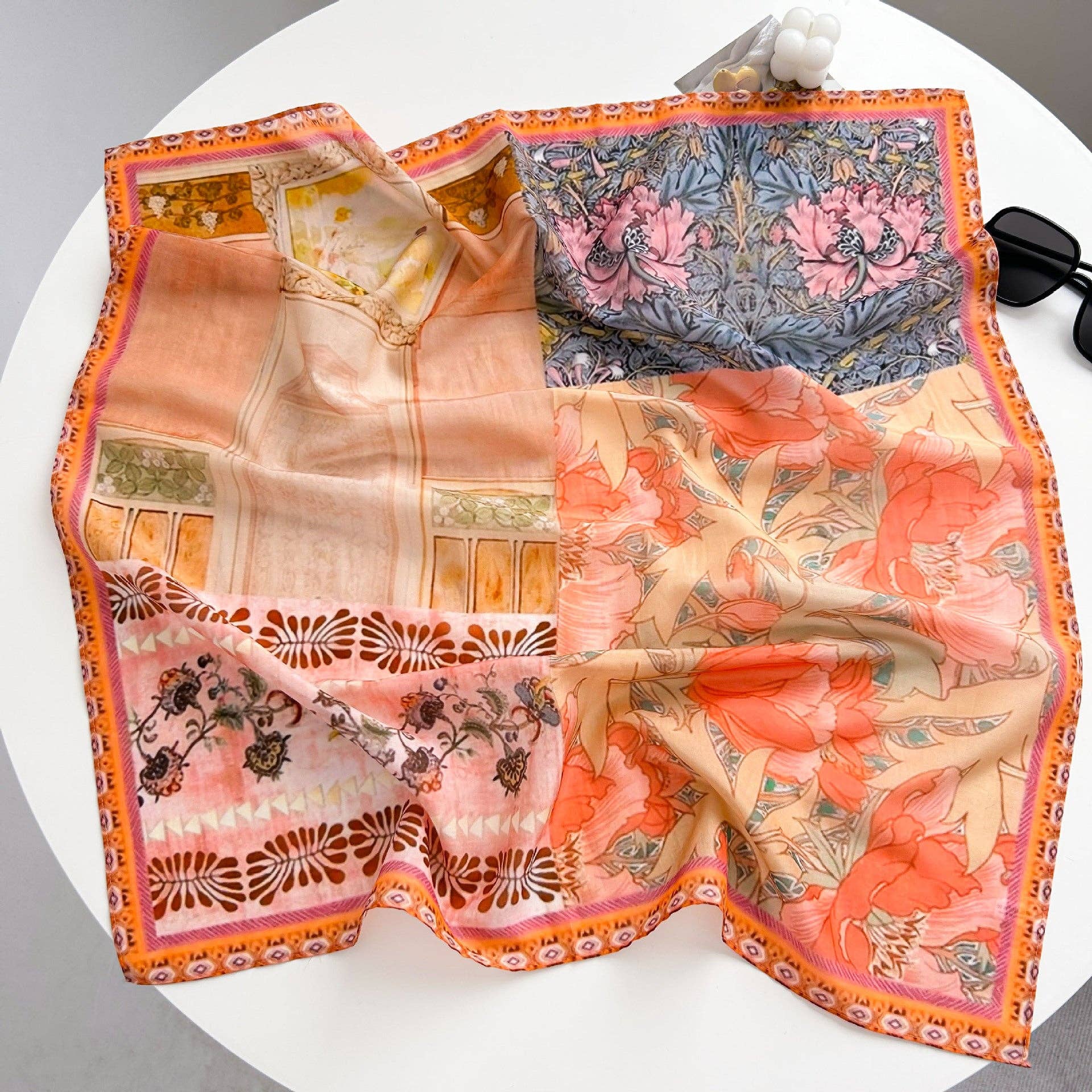 Marayn - Vendita all'ingrosso Sciarpa - Donna - Sciarpa in Misto Seta Leggera Primavera Estate Versatile61