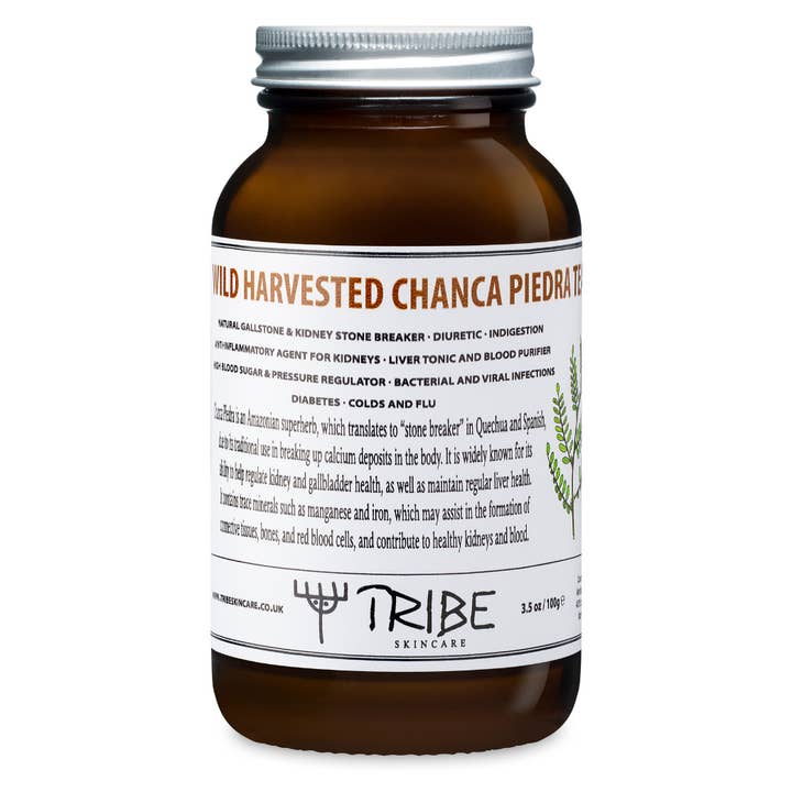 100% Wild Harvested Chanca Piedra Tea 100g for wholesale by Tribe Skincare