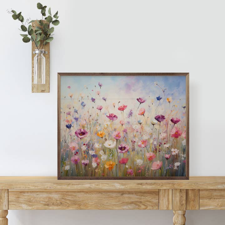 Kendrick Home - Wholesale Art Print - Whimsical Wildflowers By Gina Kelly