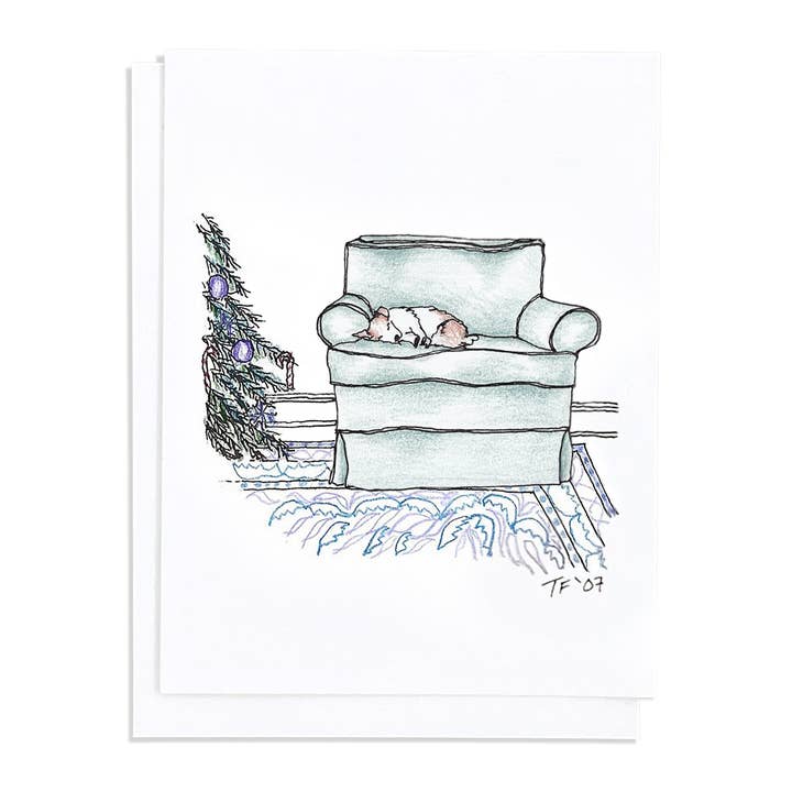 Toute-Petite - Wholesale Christmas Card - Toast's Christmas, Dog, Christmas and Holiday Card