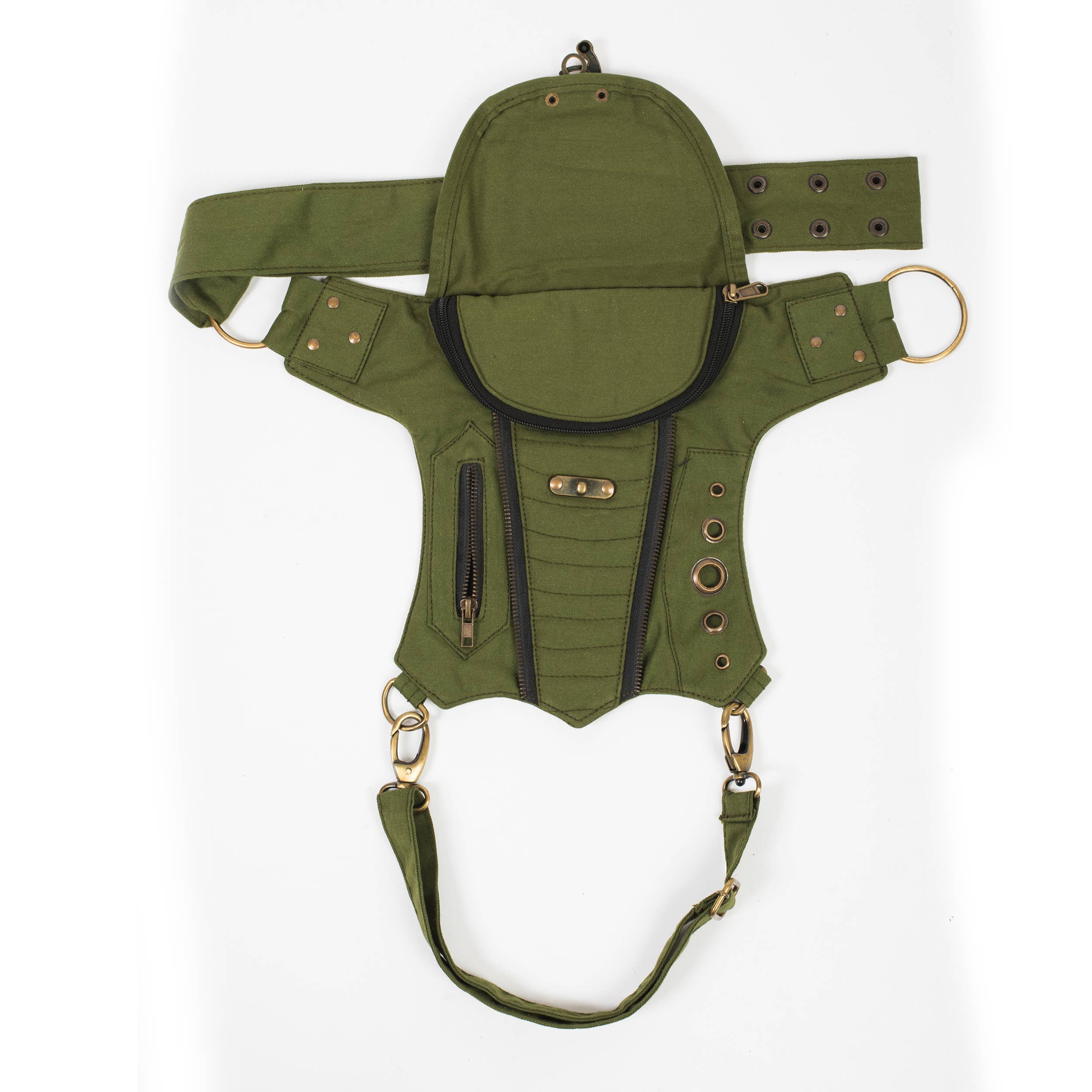 Lakhays Collection Inc. - Wholesale Belt Bag - Women's - Bikers Sling-Hip Bag With thigh Belt6