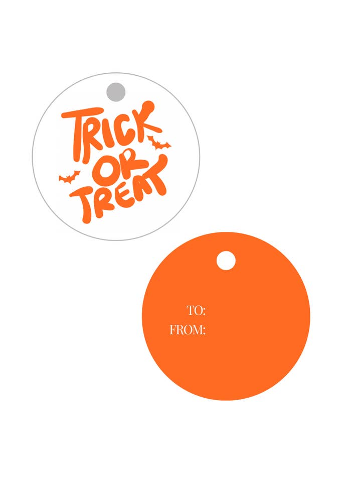 Trick or Treat Halloween Gift Tags for wholesale by perk