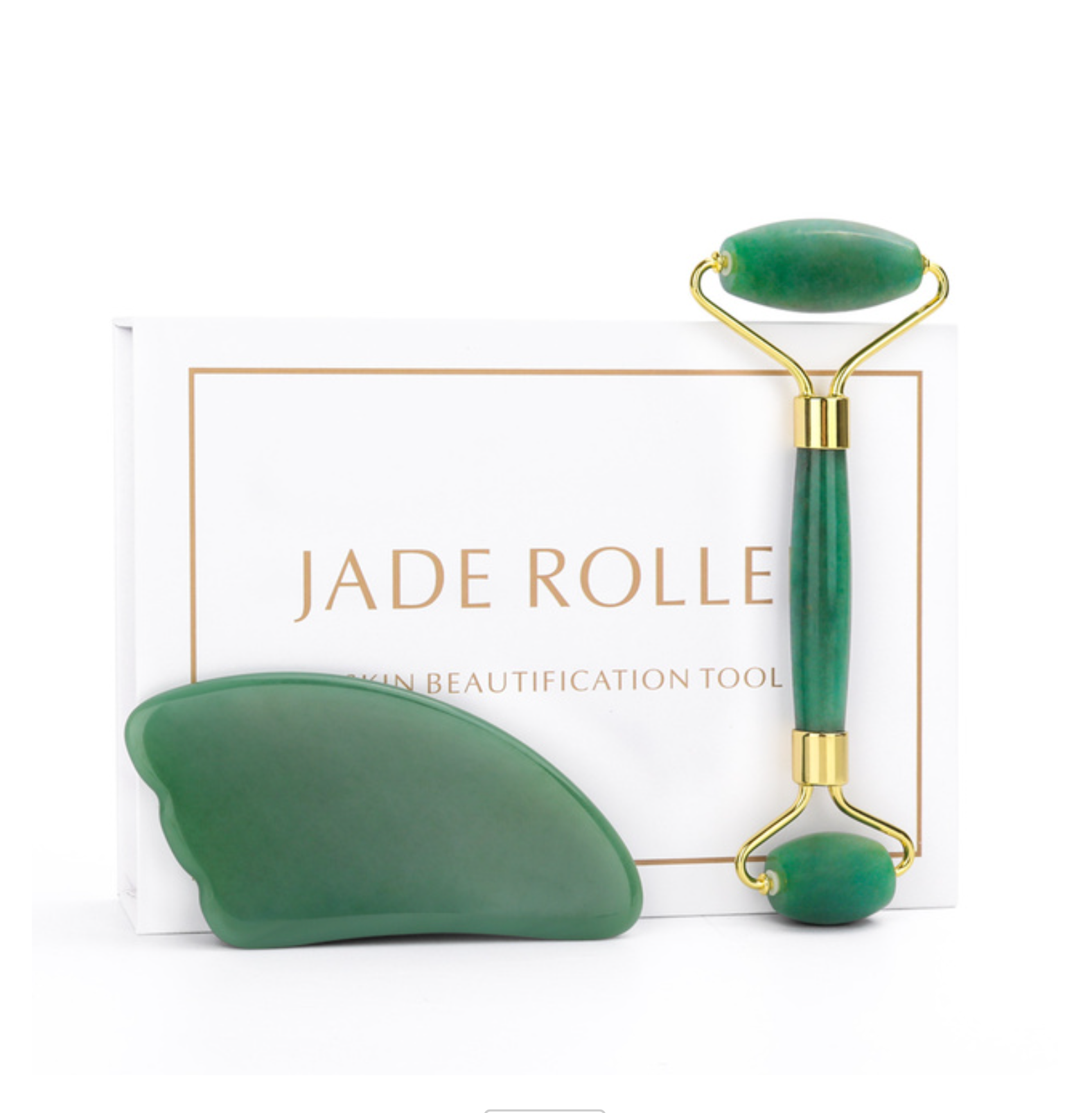 Crystolver (We Cover All Import Fees) – Gua Sha por atacado – Conjunto Jade Roller e Gua Sha para Rosto1
