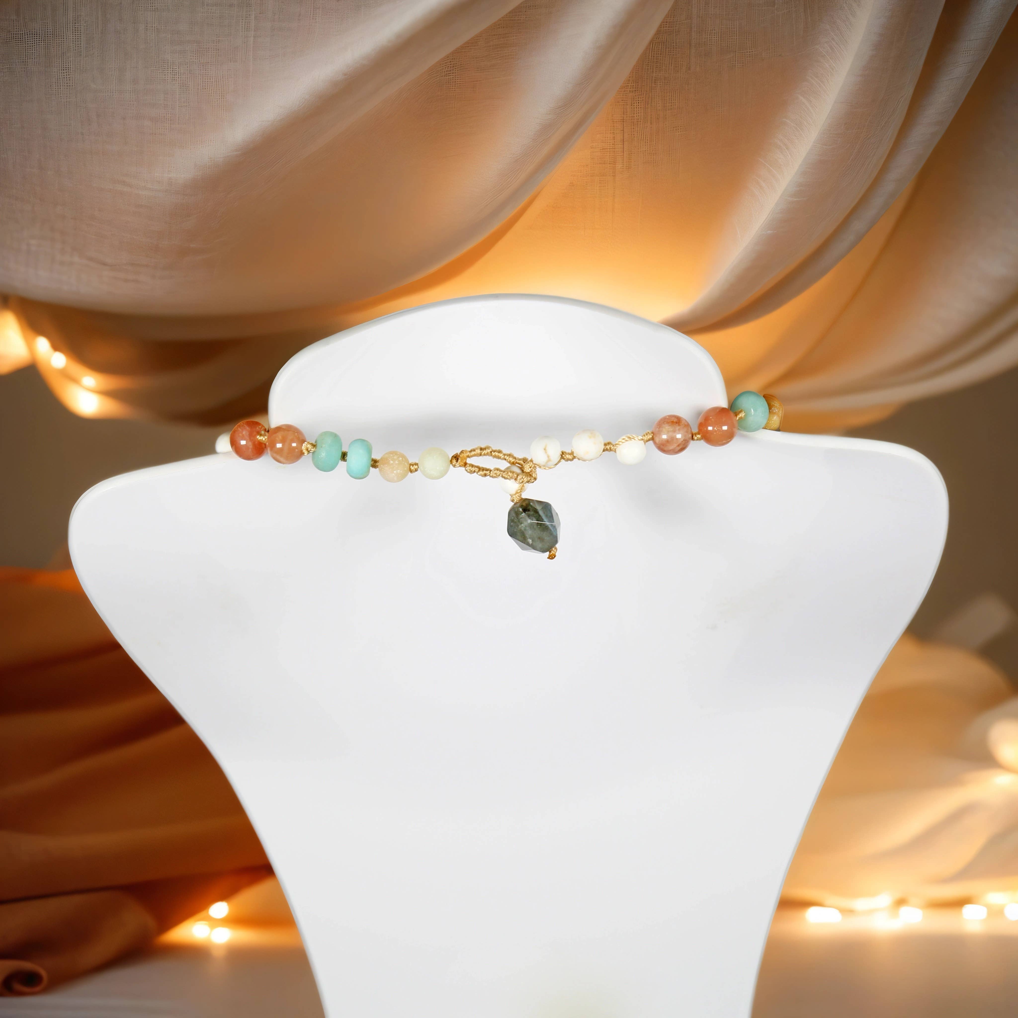 IST Jewelry – wholesale Y-ringat halsband – Flera sten knutna Y eller Lariat halsband1