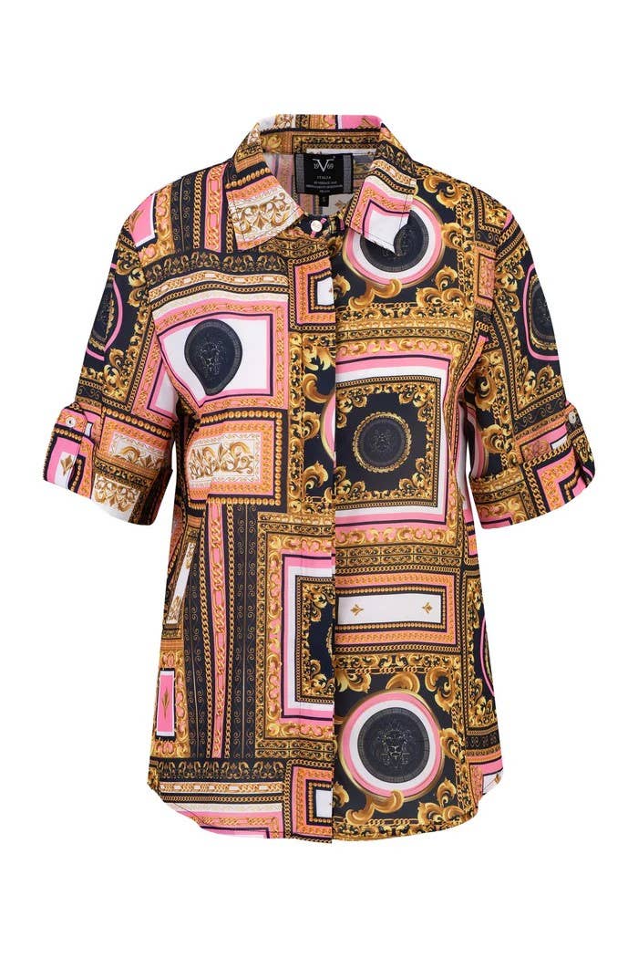 Versace 19.69 Abbigliamento Sportivo SRL - Venta al por mayor Camisa con botones - Mujer - Blusa MARLA - AOP0