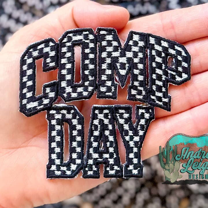 ALD EXCLUSIVE- Comp Day Embroidered Patch for wholesale by Andrea Leigh Designs