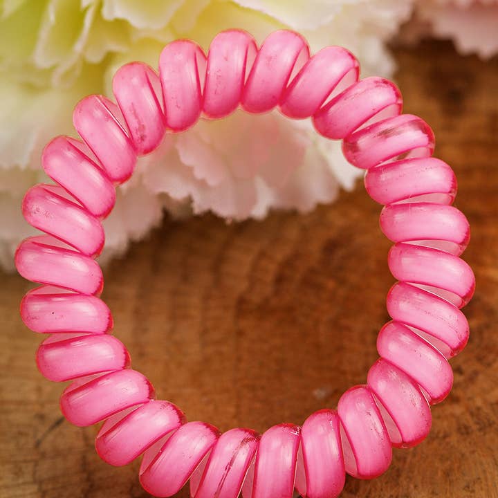 Multicolor 3 PCS Pink Phone Cord Hair Scrunchies for wholesale on Faire