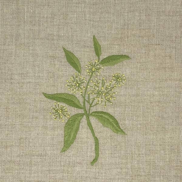 Elderflower Linen Guest Towel Natural for wholesale by Gordonsbury