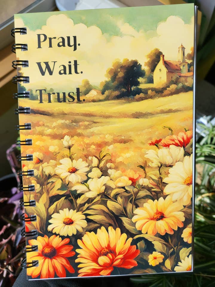 Pray. Wait. Trust. Writing Journal for wholesale by NewDay2