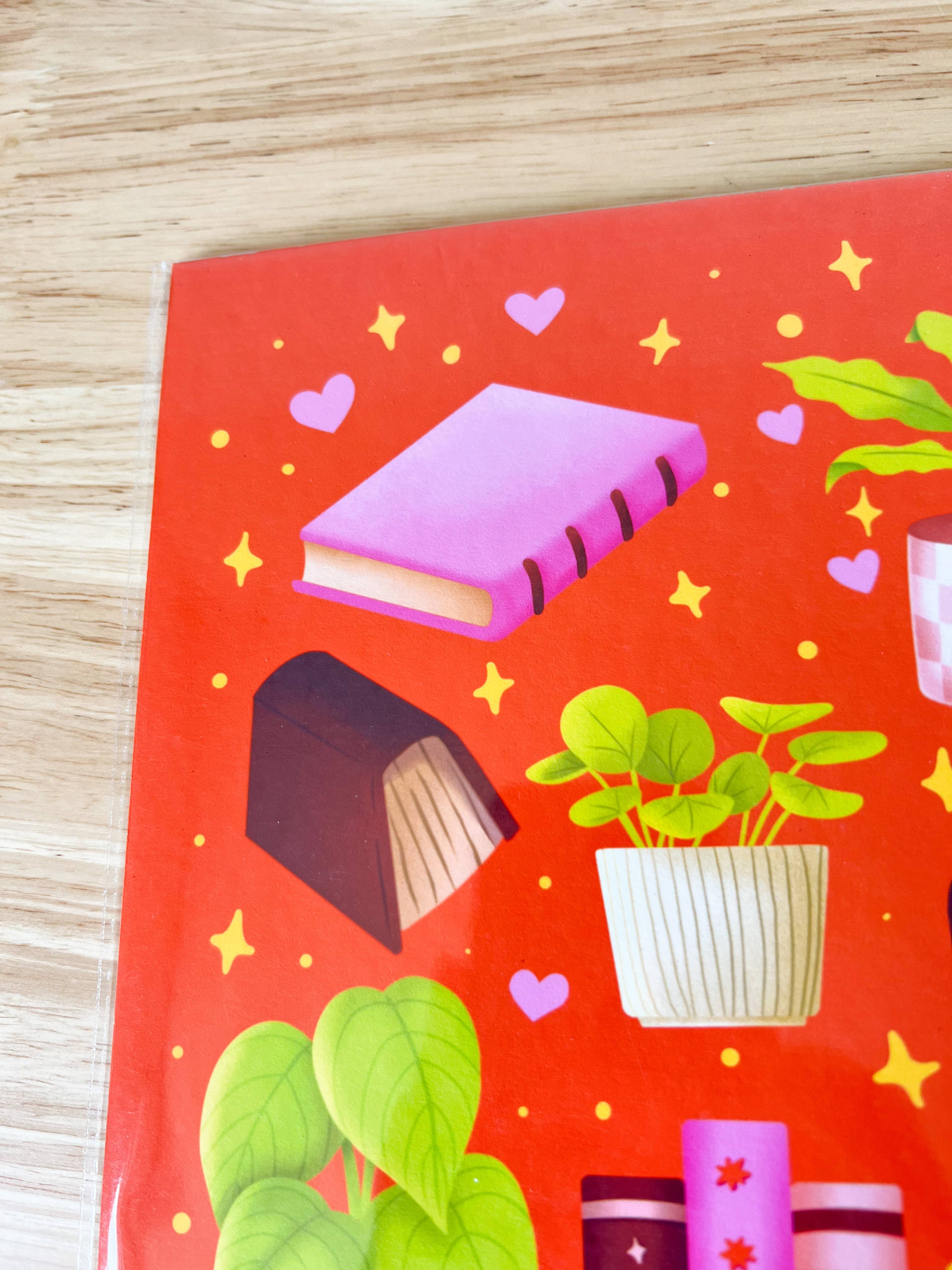 Chapter & Claw Studio - Wholesale Art Print - Books and Plants Bookish Art Print3