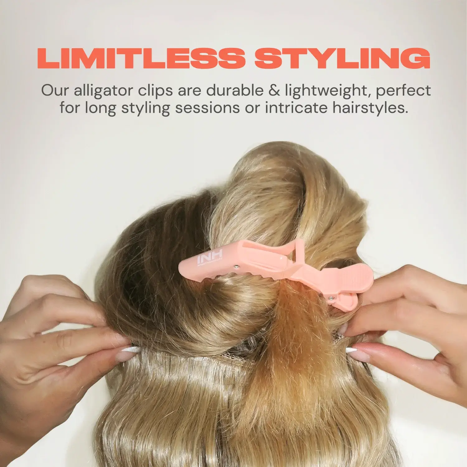 INH Hair - Wholesale Hair Clip - Women's - Alligator Clips | 4-pack hair styling clips2