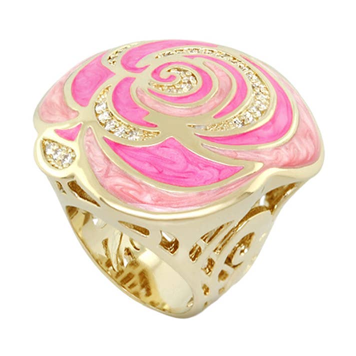 Rosen sind roter Cocktailring für den Großhandel von Lauren G Adams