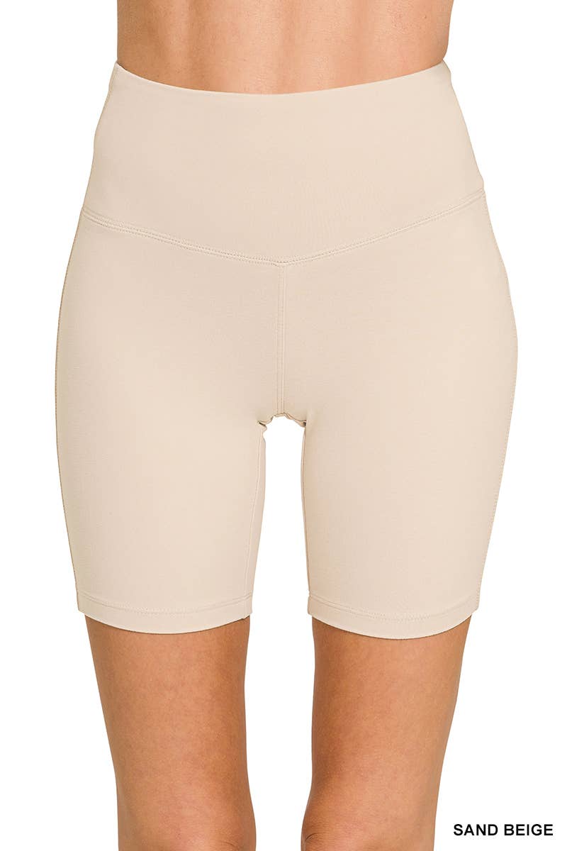 Vanilla Monkey - Wholesale Athletic Shorts - Women's - Brushed Wide Waistband Biker Shorts6