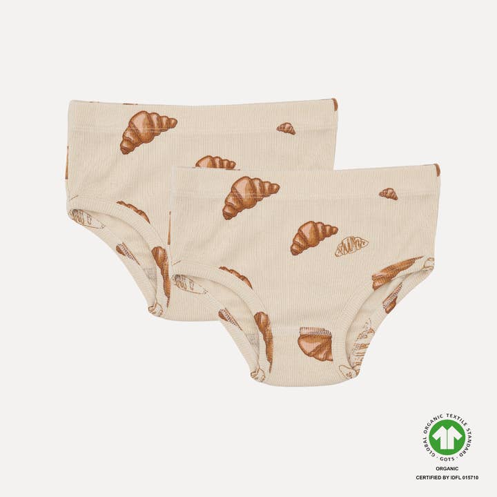 MAGGIE trousers, 2 pack - Croissant large print for wholesale by VACVAC studio