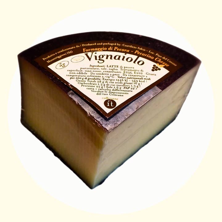 Pecorino Vignaiolo 300g. Sød, med rødvin. Toscana. for engroshandel hos Gourm.it