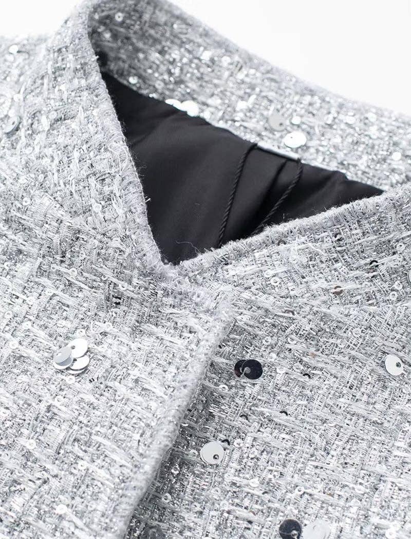 safistyle - Wholesale Bomber Jacket - Women's - Embellished Sequin Bomber Jacket9