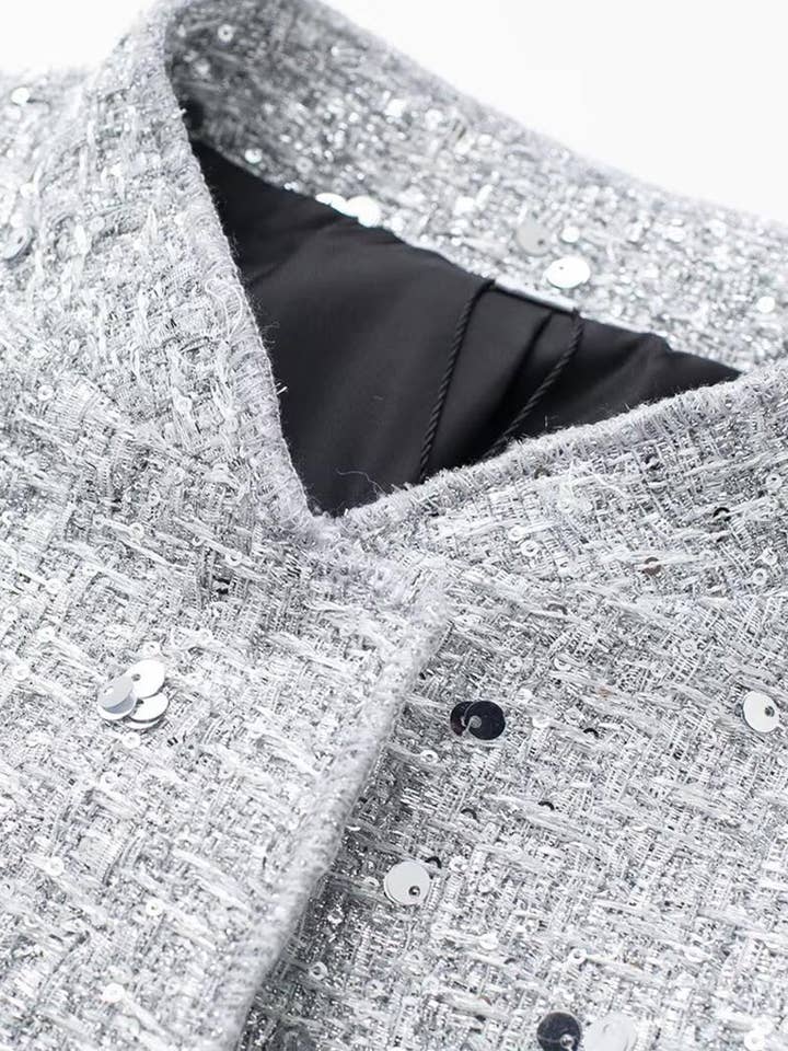 safistyle - Wholesale Bomber Jacket - Women's - Embellished Sequin Bomber Jacket9