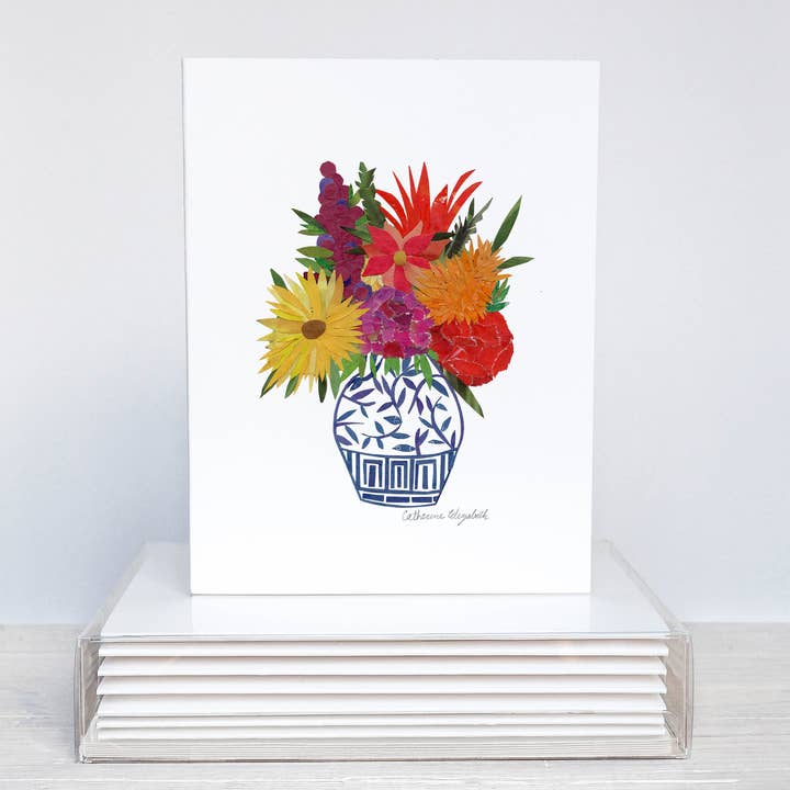Arrangement floral - Ensemble de cartes-notes pour la vente par Catherine Elizabeth