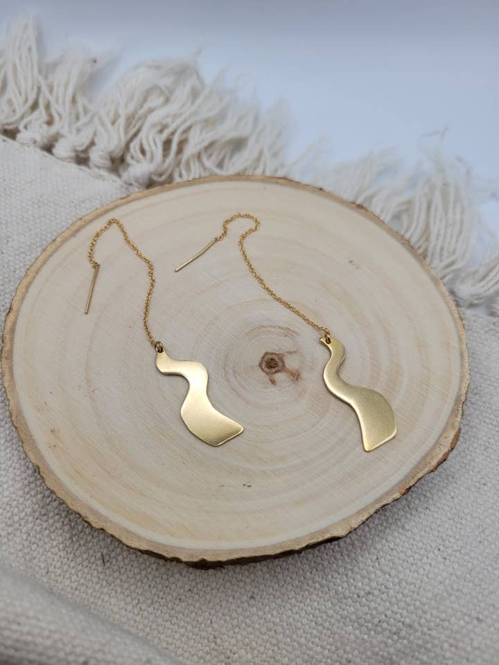 Threaders Golden River para venta al por mayor de Rain Shadow Jewelry