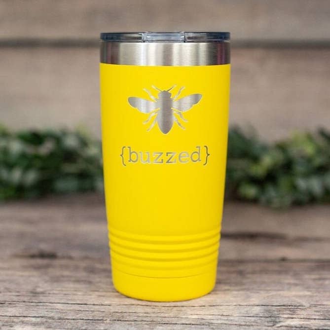 3C Etching - Wholesale Insulated Mug/Tumbler - Buzzed - Engraved Stainless Steel Drinking Tumbler1